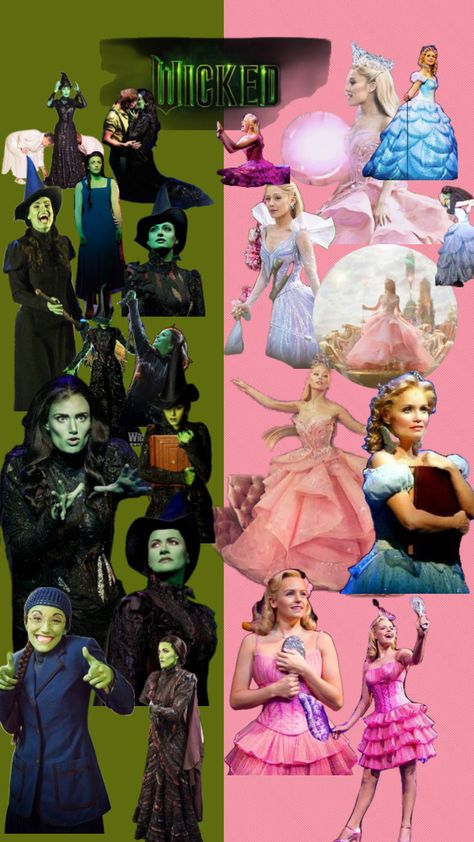 #Wicked #broadway #galinda #elphaba #pink #green #thisorthat #hamilton #&juliet #dearevenhanson #mamamia #meangirls Elphaba Costume, Wicked Broadway, Broadway Wicked, Elphaba And Glinda, Wicked Costumes, Best Celebrity Halloween Costumes, Wicked Musical, Glinda The Good Witch, Fairy Stories