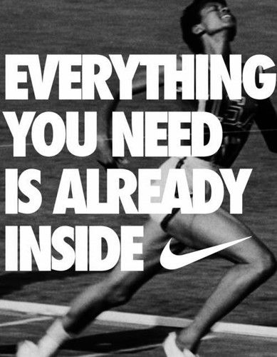 Everything you need is already inside. Great Sports Quotes, Jesse Owens, Nike Quotes, Motivation Poster, Michelle Lewin, Running Quotes, Diet Vegetarian, Sport Quotes, Sports Quotes