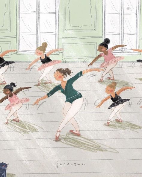 Ballerina Book, Ballet Illustration, Ballerina Illustration, Dance Artwork, Ballet Drawings, Ballet Painting, Ballet Studio, Ballet Pictures, Dance Dreams