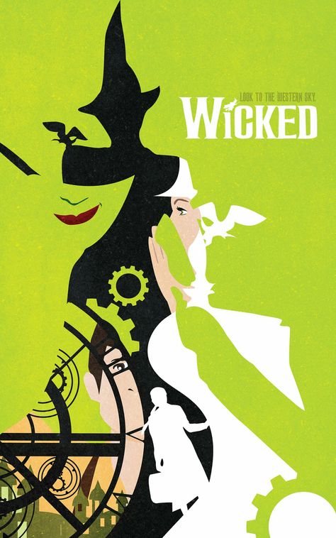 Wicked Musical Wallpaper, Wicked Photoshoot, Wicked Background, Jolie Core, Wicked Poster, Wicked Fanart, Wicked Aesthetic, Broadway Wallpaper, Musical Wall Decor