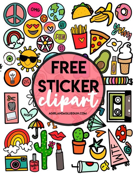 Free Sticker printables - A girl and a glue gun Stickers For Cricut, Svg Stickers, Disney Big Hero 6, Sticker Clipart, Cricut Print And Cut, Stickers Ideas, Printable Sticker Sheets, Cute Svg, Free Printable Planner Stickers