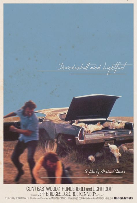 Thunderbolt and Lightfoot (1974) [1200x1778] Thunderbolt And Lightfoot, Michael Cimino, Series Posters, Childhood Movies, Alternative Art, Great Films, Clint Eastwood, Film Posters, Illustration Artwork