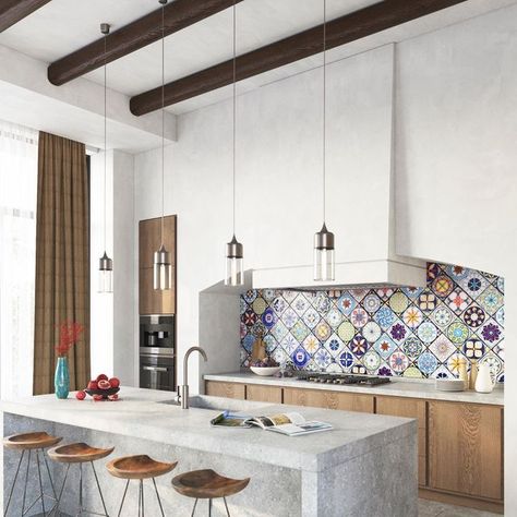 Sicilian Kitchen Design, Sicilian Kitchen, Beautiful Kitchen, Beautiful Kitchens, Kitchen In, Design Architecture, Backsplash, Instagram A, House Ideas