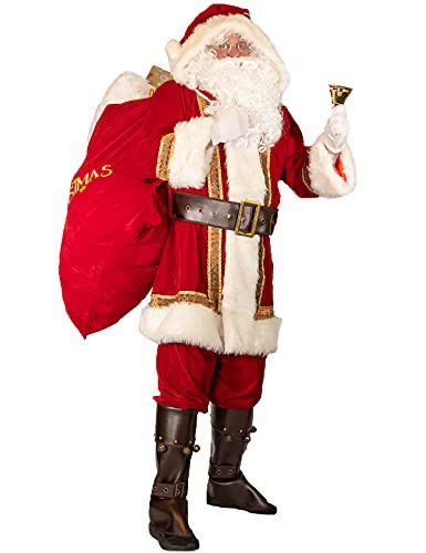 Christmas Outfit Ideas Casual, Christmas Outfit Dresses, Fur Pants, Santa Claus Suit, Outfit Ideas Christmas, Santa Claus Outfit, Silver Wigs, Outfit Holiday, Santa Claus Costume