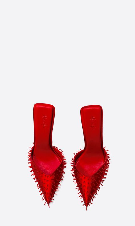 Shoe Inspo, Aesthetic Shoes, Sheep Leather, Pointed Toe Heels, Crazy Shoes, Pretty Shoes, Sneaker Heels, Dream Shoes, Red Shoes