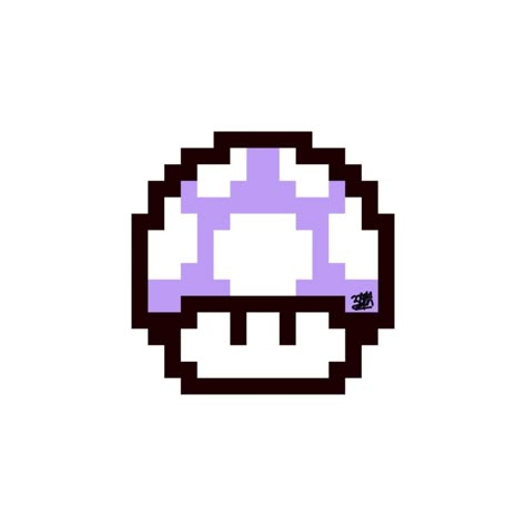 Cute 8 Bit Pixel Art, Purple Mushroom Drawing, Pixel Art Flowers Aesthetic, Purple Drawing Easy, Purple Mushroom Aesthetic, Pixel Art Purple, Purple Doodles, Purple Pixel Art, Pixel Art Mushroom