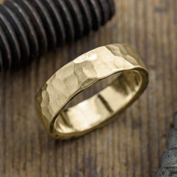 Shop our selection of unique handcrafted men's wedding rings and find the perfect wedding ring for him! Order online. Mens Wedding Bands Hammered, Wedding Band Hammered, Gold Mens Wedding Band, Rose Gold Mens Wedding Band, Mens Gold Wedding Band, Wedding Rings Rose Gold, Men's Wedding Ring, Wedding Rings Unique, Mens Band