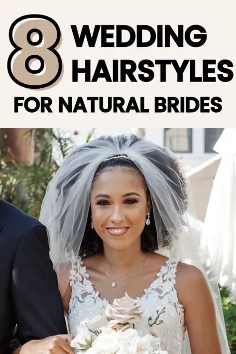 Black Natural Hairstyles Wedding, Natural Wedding Hairstyles Black Bride With Veil, Black Wedding Hairstyles For Bride Curly, Black Natural Wedding Hairstyles, Afro Wedding Hairstyles Brides, Afro Wedding Hair, Afro Bridal Hairstyles, Natural Wedding Hairstyles Black Bride, Natural Bridal Hairstyles Black Women