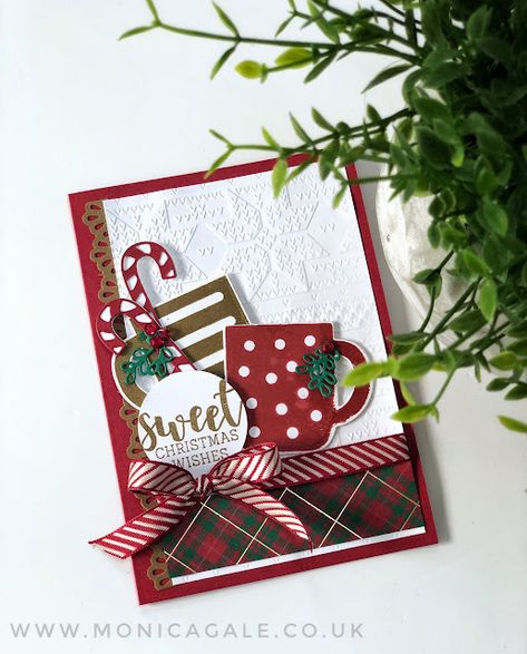 Stampin Up Weihnachten, Stamped Christmas Cards, Homemade Christmas Cards, Stampin Up Christmas Cards, Christmas Card Crafts, Stampin Up Christmas, Diy Christmas Cards, Christmas Stamps, Christmas Cards To Make