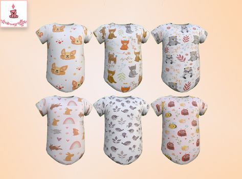 Animal Onesies Ts4 Infants, Infants Cc, Sims 4 Cc Maxis, Sims 4 Cc Maxis Match, The Sims 4 Bebes, Black Simmer, Infant Onesies, Sims 4 Toddler Clothes, Animal Onesies