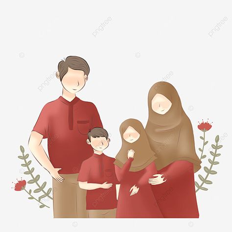 Faceless Muslimah, Muslim Parenting, Family Potrait, Student Cartoon, Family Photo Frames, Muslim Family, Islamic Cartoon, Bunny Wallpaper, Anime Muslim