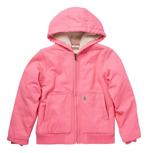 Carhartt Baby Girl, Carhartt Kids, Kids Carhartt, Sherpa Lined Jacket, Flannel Quilts, Carhartt Jackets, Carhartt Jacket, Canvas Jacket, Active Jacket