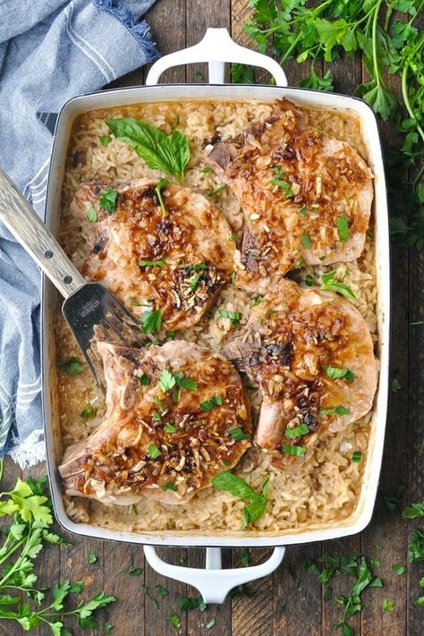 Bone In Pork Chops Casserole, Boneless Pork Chop And Rice Recipes, Boneless Pork Chops And Rice, Pork Chops And Rice In The Oven, Pork Chop And Rice Recipes, Pork Chop Rice Bake, Pork Chop And Rice, Pork Chop Casserole Recipes, Soup Pork