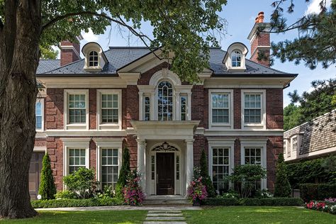 Victorian Houses, Traditional Home Exteriors, Modern Georgian, Colonial House Exteriors, Georgian Style Homes, Mansion Exterior, Georgian Architecture, Brick Exterior House, Georgian Homes