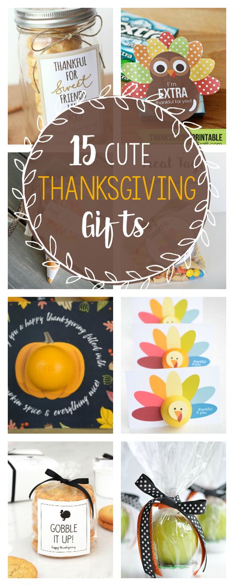 Cute and Simple Thanksgiving Gifts to Take to Friends Thanksgiving Gifts For Kids, Thanksgiving Teacher Gifts, Thanksgiving Gifts Diy, Thanksgiving Gift Ideas, Thanksgiving Gift Tags, Teachers Thanksgiving, Simple Thanksgiving, Thanksgiving Pictures, Diy Thanksgiving