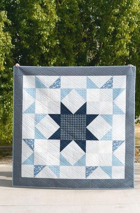 Camille Roskelley, Nantucket Summer, Beach Quilt, Sea Quilt, Big Block Quilts, Quilting Designs Patterns, Baby Boy Blankets, Star Quilts, White Quilt