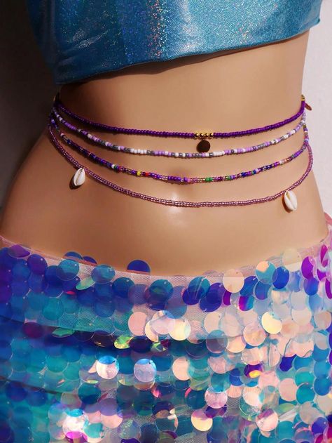 Beads Waist, Summer Beach Party, Rice Bead, Belly Chain, Waist Chain, Party Jewelry, Beach Party, Jewelry Party, How To Feel Beautiful