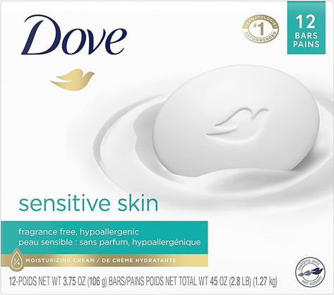 NATURAL NOURISHMENT: Enriched with ¼ moisturizing cream, Dove Sensitive Skin Beauty Bar is made with kind-to-skin cleansers #1 DERMATOLOGIST RECOMMENDED: Hypoallergenic and mild formula of this nourishing beauty bar is perfect for sensitive skin and helps it maintain its natural moisture GENTLE CLEANSING: The luxurious lather of this Dove Beauty Bar won’t dry skin like other bath soaps It’s gentle enough to use every day, both body and face Dove Sensitive Skin, Dove Beauty Bar, Dove Beauty, Gentle Facial Cleanser, Dermatologist Recommended, Moisturizing Cream, Beauty Bar, Fragrance Free, Bar Soap