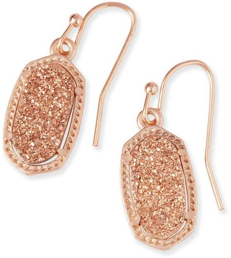 Kendra Scott Lee Drop Earrings in Rose Gold Rose Gold Drop Earrings, Small Drop Earrings, Glass Drop Earrings, Kendra Scott Earrings, Blue Jewelry, Rose Gold Jewelry, Kendra Scott Jewelry, Rose Earrings, Gold Drop Earrings