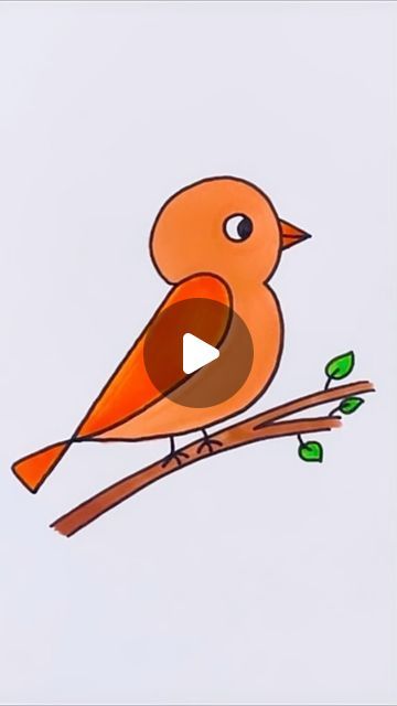 Creative Drawing for kids on Instagram: "Learn how to draw sparrow bird using number 123 #reels #draw #drawing #art" Cute Drawings And Easy, Easy Sparrow Drawing, How To Draw Sparrow, Drawing Ideas Easy Birds, Easy Bird Drawing For Kids, How To Draw A Bird Easy, Birds Drawing Easy For Kids, How To Draw A Bird Step By Step, How To Draw Birds Easy