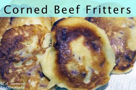 Corned Beef Fritters, Corn Beef, Aussie Food, Creative Learning, Left Over, Corned Beef, Food Printables, Simple Living, Corn