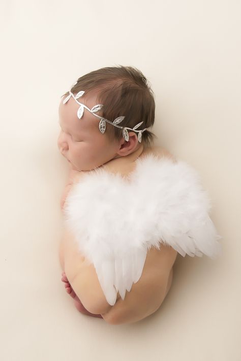 Newborn Photography Angel Wings, Maternity Shoot Angel Wings, Newborn Wings Photography, Newborn Angel Photoshoot, Newborn Angel Photography, Newborn Baby Photo Shoot Ideas, Baby Angel Photoshoot, Girl Newborn Shoot, Boho Newborn Photography