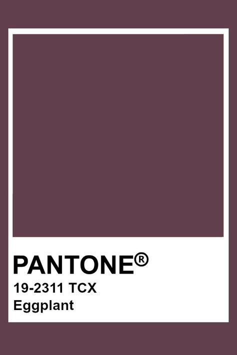 Pantone Eggplant Pantone Tcx, Color Of The Year 2022, Pantone Color Chart, Pantone Swatches, Pantone Palette, Pantone Colour Palettes, Grape Color, Purple Wine, Universal Language