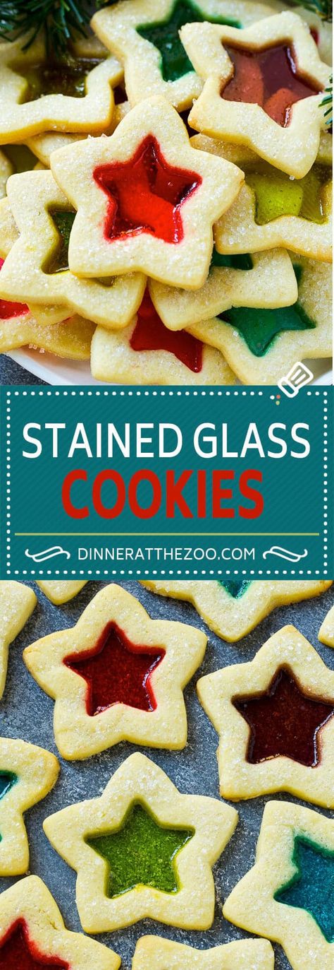 Stained Glass Cookies | Stained Glass Window Cookies | Sugar Cookies | Christmas Cookies Cookies To Impress, Glass Window Cookies, Raffaello Dessert, Sugar Cookies Christmas, Window Cookies, Glass Cookies, Buttery Sugar Cookies, Stained Glass Cookies, Cookies Sugar