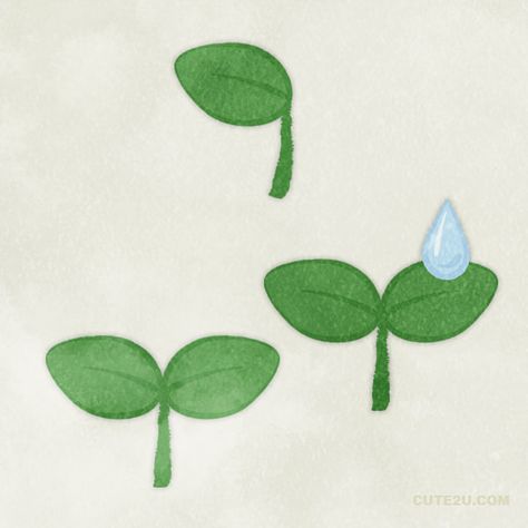 Cute2u! A free Cute Illustration for Everyone! #Free #Cute #Illustration Cute Sprout Drawing, Sprout Drawing Cute, Sprouts Drawing, Sprout Aesthetic, Leaf Illustration Design, Sprout Drawing, Sprout Illustration, Sprout Tattoo, Simple Leaf Design