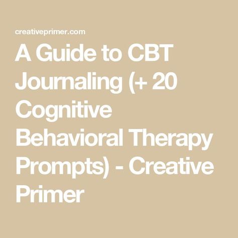 It’s no secret that the mind is powerful, but it can also be destructive. The good news is that it can change! Cognitive Behavioral Therapy (CBT) is a widely popular... Cbt Therapy Journal Prompts, Cbt Prompts, Cognitive Behavior Therapy Techniques, Cognitive Behavior Therapy Journal Prompts, Cbt Journal Prompts, Cbt Journaling, Cbt Journal, Cbt Therapy Techniques, Therapy Journaling Prompts