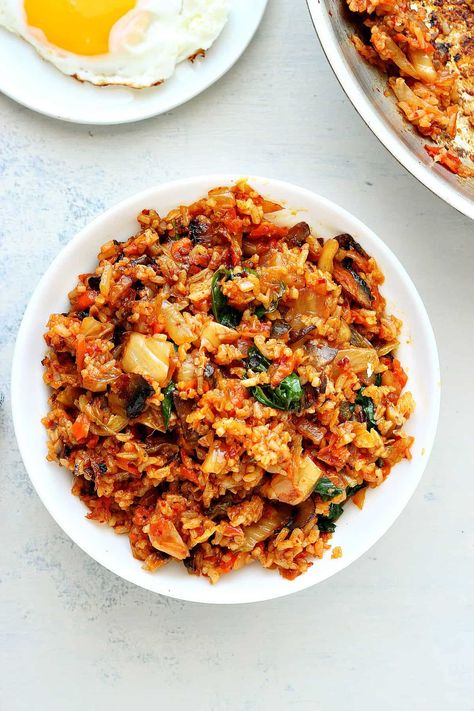 Kimchi Fried Rice recipe Kimchi Fried Rice With Shrimp, Simple Stir Fry Sauce, Best Stir Fry Recipe, Simple Stir Fry, Chinese Shrimp, Stir Fry Sauce Easy, Teriyaki Chicken And Rice, Homemade Chinese, Pf Changs