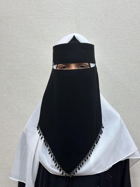 Saudi Style V Shape Big Niqab With Beautiful Pearls Design Wa.me/919898414550 Bilal Niqab @followers @highlight Saudi Style, Niqab Fashion, Pearl Design, Niqab, V Shape, 10 Things, Quick Saves, Design