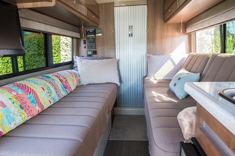 Winnebago Travato 59k urban interior Winnebago Travato, Live In A Van, Traveling With Children, Rv Dreams, Camping Van, Class B Rv, Rv Homes, Vintage Airstream, Urban Interiors