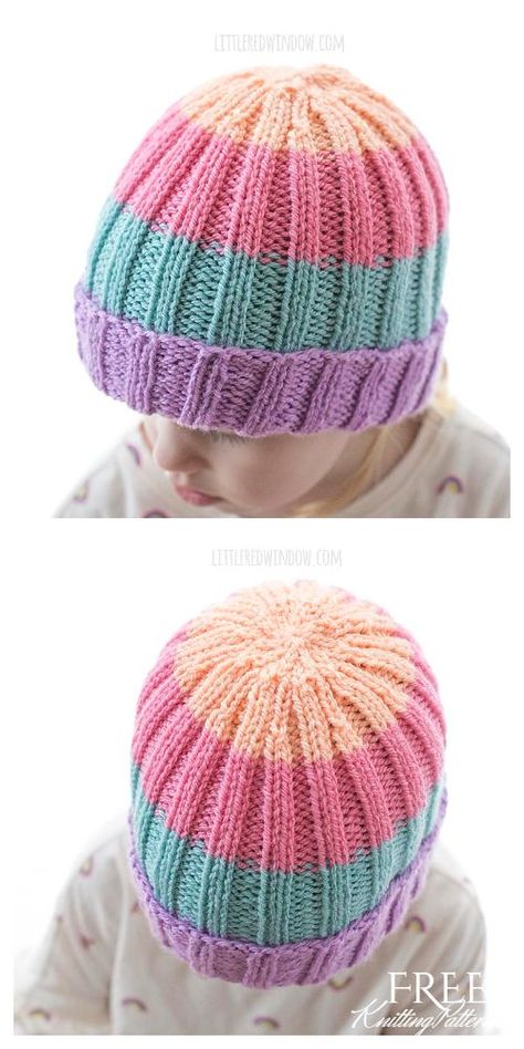 Toddlers Hat Knitting Patterns Free, Free Knitting Baby Hat Patterns, Childs Beanie Pattern Free Knitting, Free Toddler Hat Knitting Patterns, Baby Hats Knitting Free Patterns, Childrens Hats Free Patterns, Toddler Hat Knitting Pattern Free, Knitted Childrens Hats Free Pattern, Baby Knitted Hats