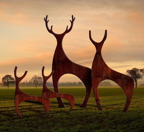 http://www.thegardeningwebsite.co.uk/garden-art-and-sculpture-c14880.html Deer Garden, Metal Sculptures Garden, Contemporary Garden Design, Yard Sculptures, The Stag, Wood Sculptures, Garden Sculptures, Metal Sculptures, Metal Yard Art