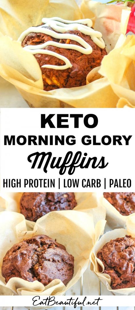 Eat Beautiful, Glory Muffins, Morning Glory Muffins, Low Carb Low Fat Recipes, Baking Powder Uses, Low Carb Muffins, Boiled Egg Diet Plan, Diet Recipes Easy, Low Carb Chicken Recipes