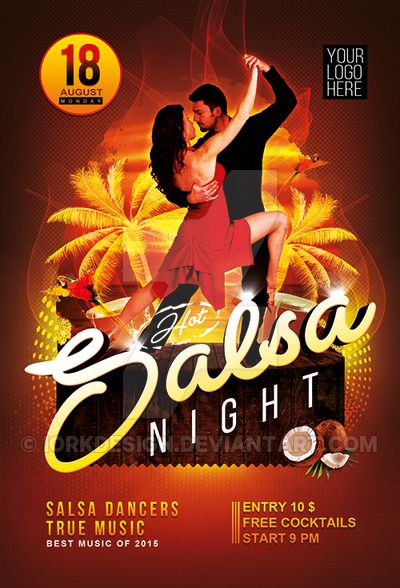 Salsa Night Poster, Class Poster Ideas, Latin Poster, Latin Festival, Salsa Mexicana, Havana Nights Theme, Miami Bar, Salsa Night, Latin Party