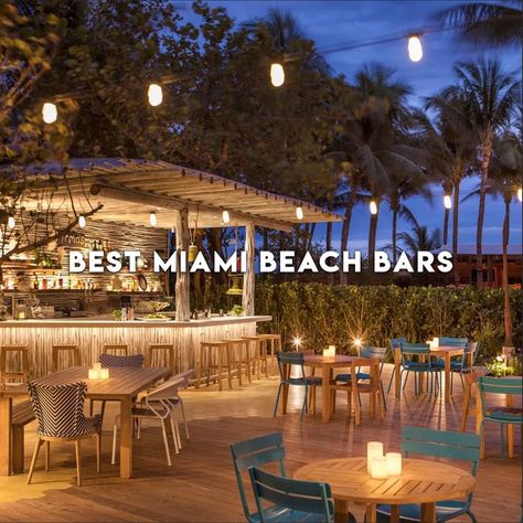 Miami Beach Nightlife, Miami Beach Club, Miami Bar, Miami Vacation, Tropical Drink, Beach Bars, Travel List, Cool Bars, Cocktail Drinks