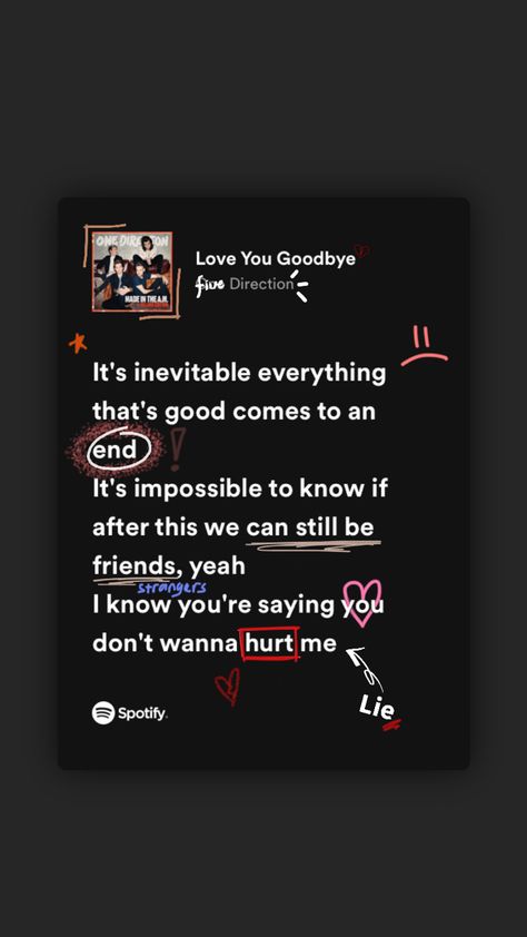 love you goodbye doodle lyrics Short Goodbye Texts For Him, Every Hi Every Bye Every I Love You, Goodbye Doodle, Love You Goodbye One Direction, Too Good At Goodbyes Lyrics, Doodle Lyrics, Goodbye Songs, Goodbye Lyrics, Forever Song