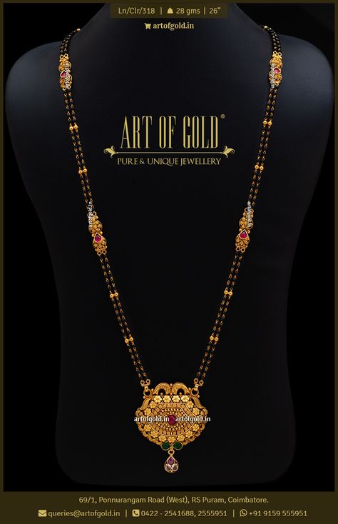 Blackbeeds Chain Long, Long Nalapusalu Designs Gold, Black Beads Long Chain Designs Gold, Long Black Beads Mangalsutra Designs Gold, Long Black Beads Designs, Magal Sutra Design Gold Latest Long, Black Beads Mangalsutra Design Indian, Mangal Sutra Designs Gold, Nallapusalu Long Chain Designs