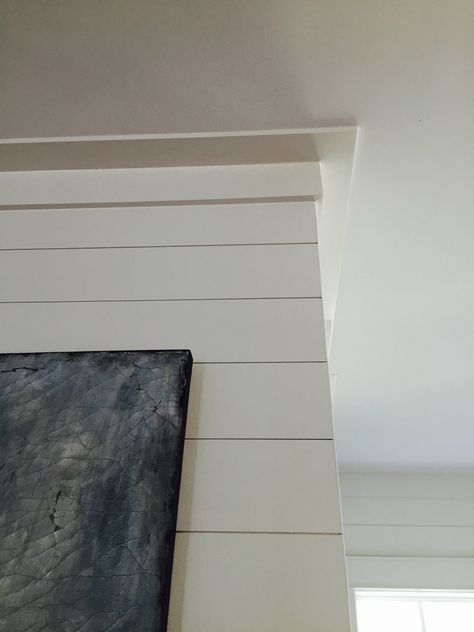 Shiplap Flat moulding Ceiling Trim Ideas, Shiplap Trim, Farmhouse Trim, Craftsman Trim, Ceiling Trim, Shiplap Ceiling, Trim Ideas, House Trim, Wallpaper Ceiling