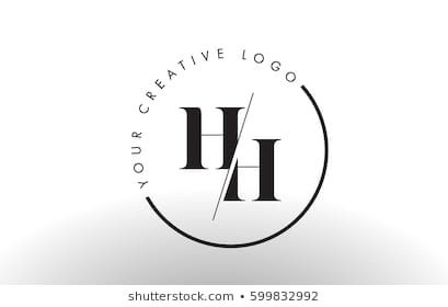 Hh Logo Design Letters, Hh Logo Design, H Logo Design Letter, H H Logo, Hairline Design, Hd Logo Design, Logo Typo, Logo Circular, Hh Logo