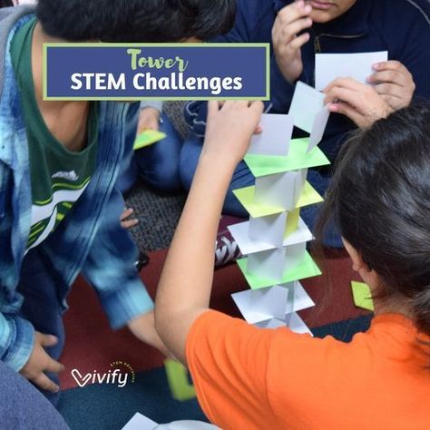 Tower challenges are a classic STEM icebreaker! Remember that this is a Stage 1 activity that is meant to build foundational STEM skills before diving into the engineering design process. Find more Back To School STEM Challenges on our blog! Engineering Design Process Activities, Back To School Stem, Stem Activities Middle School, Stem Lesson Plans, Homeschool Stem, Stem Activities Preschool, Preschool Stem, Stem Design, Stem Lesson