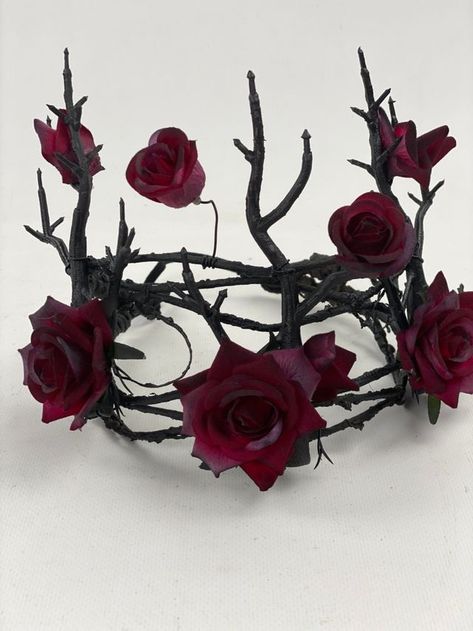 Witch Headdress, Gothic Headdress, Halloween Crown, Anting Manik, Gothic Crown, Goth Wedding, Dark Wedding, Idee Cosplay, Dark Fairy