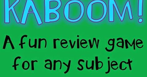 My kids LOVE to play Kaboom! You can use it for any subject and it can be played whole class or small group. Here's how it works.... Kaboom Game, Third Grade Ela, Nouns And Verbs, Classroom Games, Review Games, Game For Kids, Student Engagement, Reading Skills, Small Group