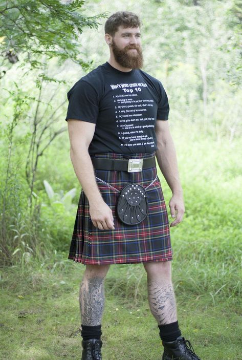 Poly Viscose Medium Weight Casual Kilt - Made in Scotland Scotish Men, Hot Scottish Men, Scotland Men, Scotland Kilt, Modern Kilts, Scottish Dress, Scottish Man, Tartan Men, Kilt Outfits