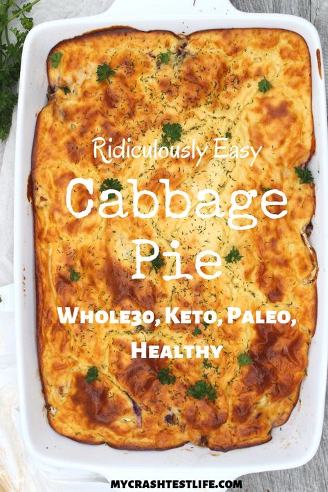 Cabbage Pie, Keto Simple, Whole30 Keto, Easy Bacon, Cabbage And Bacon, Keto Friendly Desserts, Dinner Appetizers, Cabbage Recipes, Low Carb Recipes Dessert