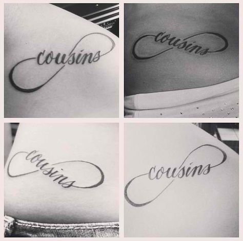 my cousins and I have been wanting to get matching tattoos forever !! we all wanted something to symbolize that we will always and forever be not only cousins but sisters Cousins Tattoo Ideas Matching, Cousins Tattoo Ideas, Tattoo Ideas Cousins, Cute Matching Tattoos For Cousins, Small Matching Cousin Tattoos, Small Cousin Tattoos, Cousins Tattoos, Cousin Matching Tattoos, Cousin Tattoo Ideas