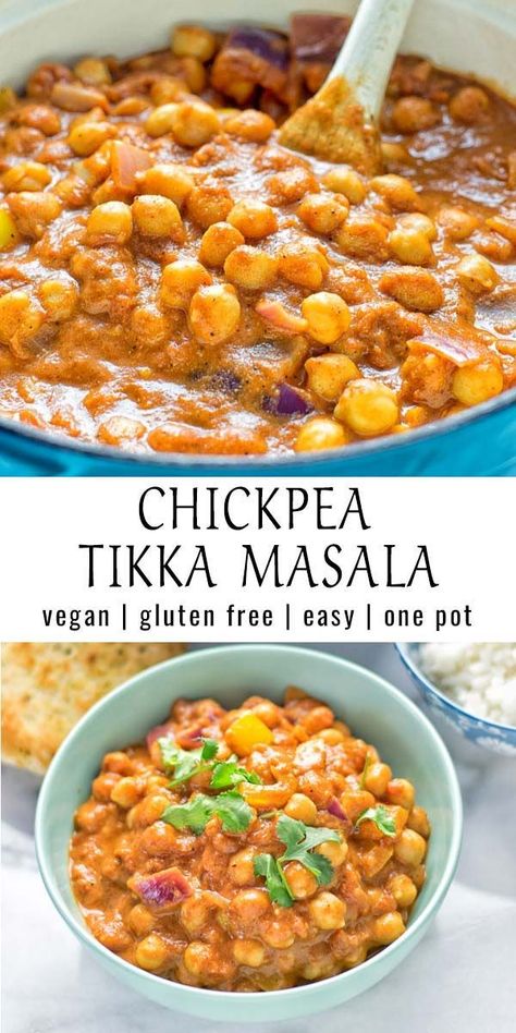 High Protein Vegan Indian, Garam Masala Chickpeas, Vegan Chickpea Dinner, Vegetarian Masala Recipe, Chickpeas Tikka Masala, Tikka Masala Recipe Vegetarian, Gluten Free Vegan Instant Pot Recipes, Chickpea Masala Vegan, Chickpea Garam Masala