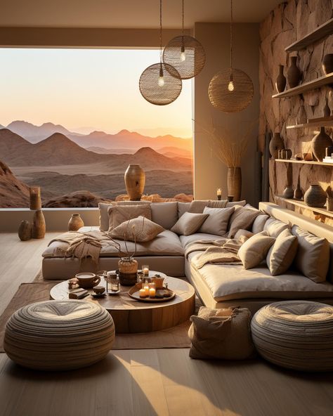 Imagine living in your dream home in the desert✨💯 We design spaces for clients worldwide! Find out more info on our website, link in bio! #interior #interiordesign